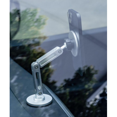 Автотримач XO C148 Universal Magnetic metal 360° rotating Holder Silver (7109739)