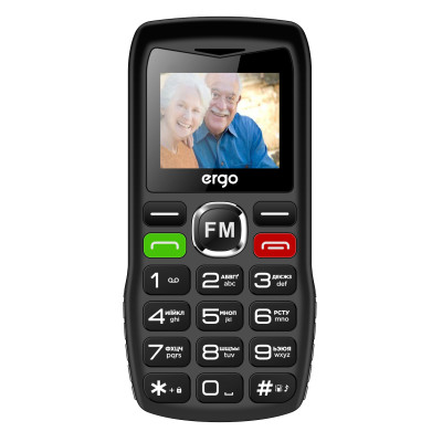 Мобільний телефон ERGO R182 Dual Sim Black (7137268)