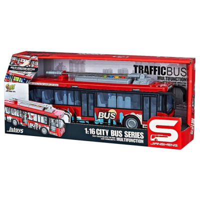 Іграшка CARS S Тролейбус червоний 1:16 (CJ-4008558) (7120414)
