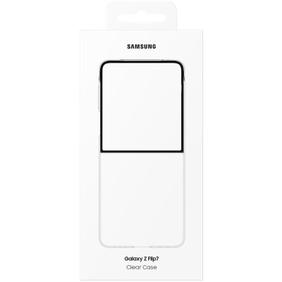 Чохол Samsung Flip 7 Clear Case Transparent (EF-AF766CTEGUA)  (7157359)