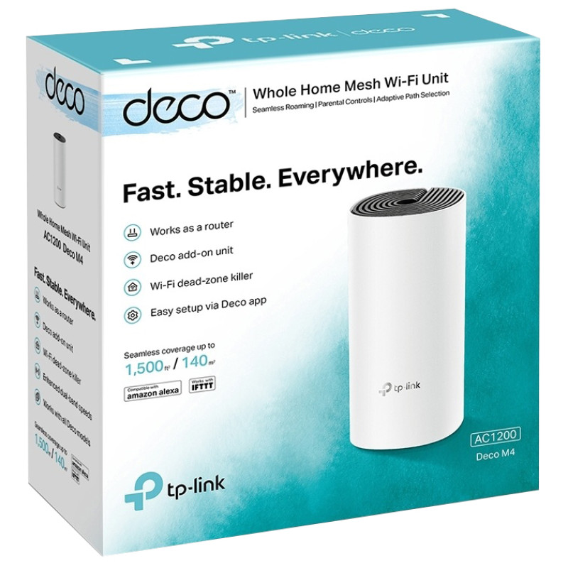 Домашня Mesh Wi-Fi система TP-Link DECO M4 AC 1200 (6469020) Домашня Mesh Wi-Fi система TP-Link DECO M4 AC 1200 (6469020)