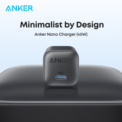 Мережевий зарядний пристрій Anker Nano Charger - 45W USB-C Black (7150726)
