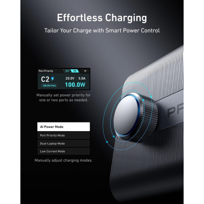 Сетевое зарядне пристрій Anker GaNPrime Charger - 250W, 4xUSB-C PD & 2xUSB-A Black (7169878)