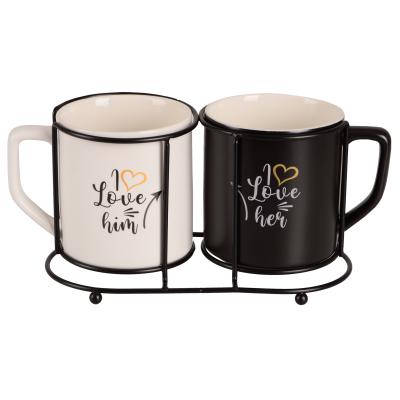 Набір чашок LED My Love, 2x400 мл (7133160)