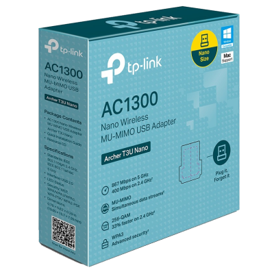 USB-адаптер TP-Link Archer T3U nano AC1300 USB2.0 (6943510)