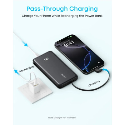 Портативний зарядний пристрій Anker - 10000 mAh 22.5W Built-In USB-C Cable Black (7198079) Портативний зарядний пристрій Anker - 10000 mAh 22.5W Built-In USB-C Cable Black (7198079)