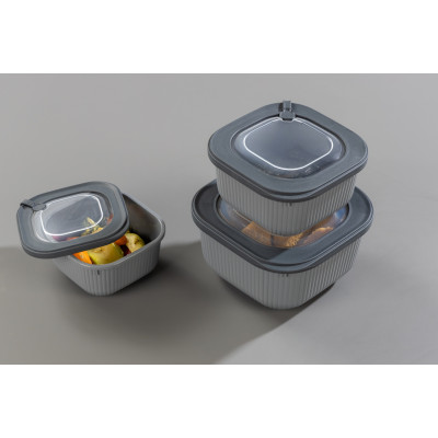 Набір контейнерів Idea Home 00685 Line Box Gray 0.6/1.1/1.8 (00685 Gray) (7180066) Набір контейнерів Idea Home 00685 Line Box Gray 0.6/1.1/1.8 (00685 Gray) (7180066)