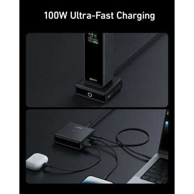 Сетевое зарядне пристрій Anker Charging Base для Anker Prime 100W Black (7198080)