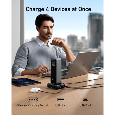 Сетевое зарядне пристрій Anker Charging Base для Anker Prime 100W Black (7198080)