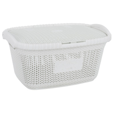 Корзина для білизни Violet Hous 1002 Віолетта WHITE 28 л (7195486)