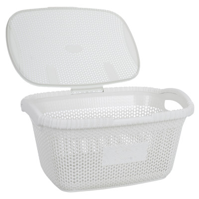 Корзина для білизни Violet Hous 1002 Віолетта WHITE 28 л (7195486)
