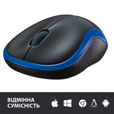 Миша Logitech Wireless Mouse M185 BLUE - EWR2 (910-002236) (6877534) Миша Logitech Wireless Mouse M185 BLUE - EWR2 (910-002236) (6877534)