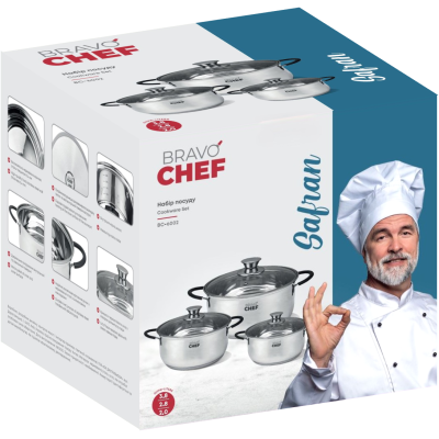 Набір посуду Bravo Chef Safran (6 предметів) (7163547)