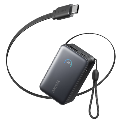 Портативне зарядне пристрій Anker Nano - 10000 mAh 45W USB-C Cable Black (7206698)