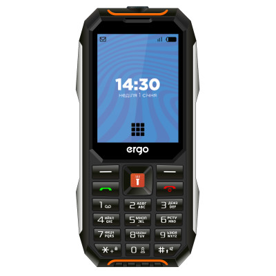 Мобільний телефон ERGO E283 Dual Sim Black orange (7199690)