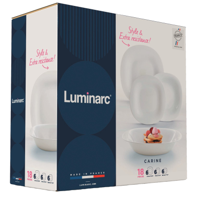 Сервіз Luminarc Carine White, 18 предметів (7227192)