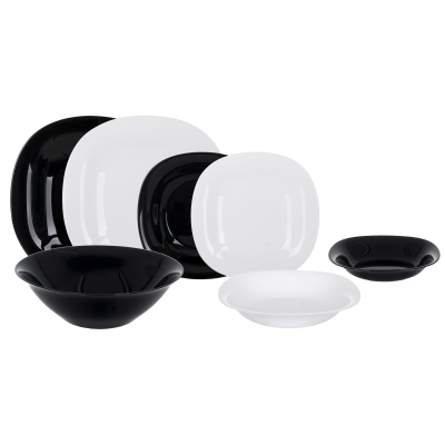 Сервіз столовий Luminarc Carine White&Black, 18 предметів (6988982)