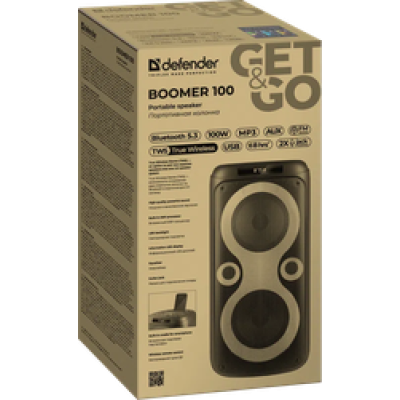 Портативна акустика Defender Boomer 100 100Вт Black (65099) (7202790)