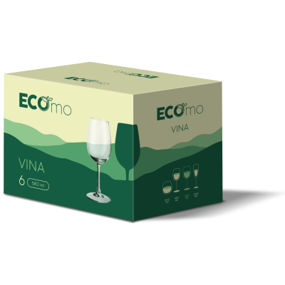 Набір бокалів ECOmo Vina, 6х580 мл (7169041) Набір бокалів ECOmo Vina, 6х580 мл (7169041)