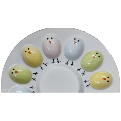 Блюдо для яєць LED Easter Chicken, 12 секцій, 26.5см (7199645) Блюдо для яєць LED Easter Chicken, 12 секцій, 26.5см (7199645)