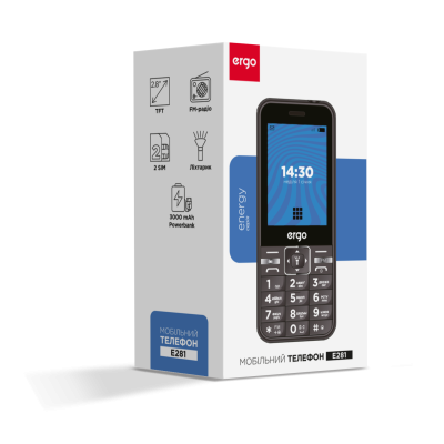 Мобільний телефон ERGO E281 Dual Sim Blue (7221439)