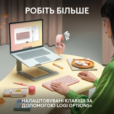 Клавіатура Logitech K380s Pebble Keys 2 Tonal White (6915630) Клавіатура Logitech K380s Pebble Keys 2 Tonal White (6915630)