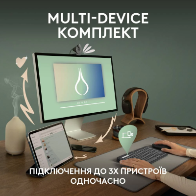 IT набор Logitech Pebble 2 Combo - Tonal Graphite - US INT'L - 2.4GHZ/BT (6915632) IT набор Logitech Pebble 2 Combo - Tonal Graphite - US INT'L - 2.4GHZ/BT (6915632)