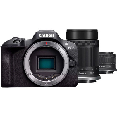 Цифрова камера Canon EOS R100 + 18-45 IS STM + 55-210 f/5.0-7.1 IS STM (6913119)