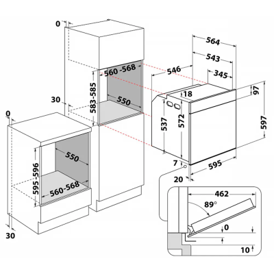 Електрична духова шафа Whirlpool WOI5S8HM2SBA (7163823) Електрична духова шафа Whirlpool WOI5S8HM2SBA (7163823)