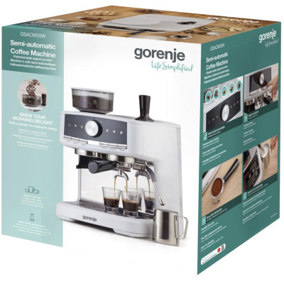 Кофеварка еспресо Gorenje GSACM20W (CMP0001-GS) (7262560)