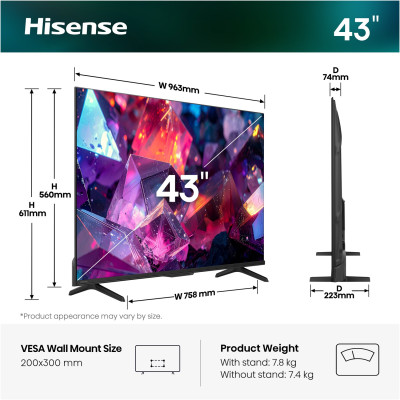 LED-телевізор Hisense 43E7S PRO (7263474) LED-телевізор Hisense 43E7S PRO (7263474)