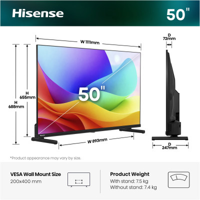 LED-телевізор Hisense 50A5S (7263475) LED-телевізор Hisense 50A5S (7263475)