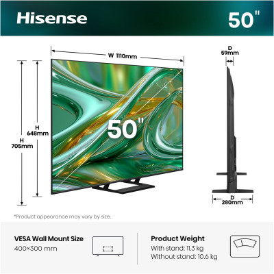 LED-телевізор Hisense 50E8S (7263479) LED-телевізор Hisense 50E8S (7263479)