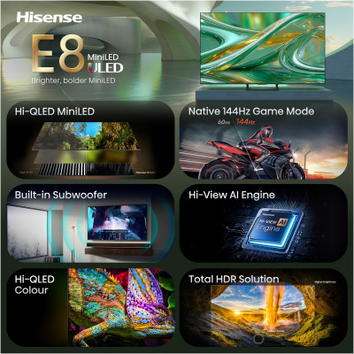 LED-телевізор Hisense 50E8S (7263479) LED-телевізор Hisense 50E8S (7263479)