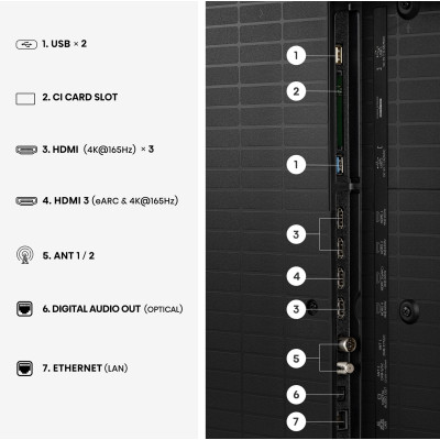 LED-телевізор Hisense 55U7S PRO (7263487) LED-телевізор Hisense 55U7S PRO (7263487)
