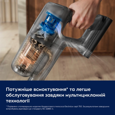 Акумуляторний пілосос Electrolux EP72UB21SW (7272680) Акумуляторний пілосос Electrolux EP72UB21SW (7272680)