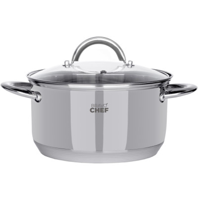 Кастрюля Bravo Chef 20 см (3.6 л) з кришкою (7092284)