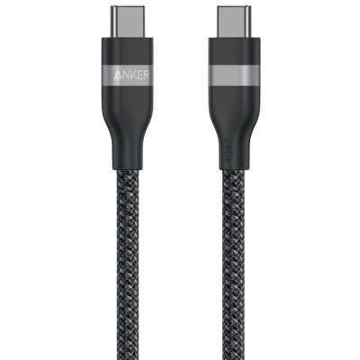 Кабель Anker USB-C to USB-C - 1.8m 240W Upcycled-Braided Black (7263067)