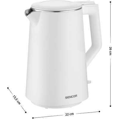 Електрочайник Sencor SWK 0550WH (7283586)