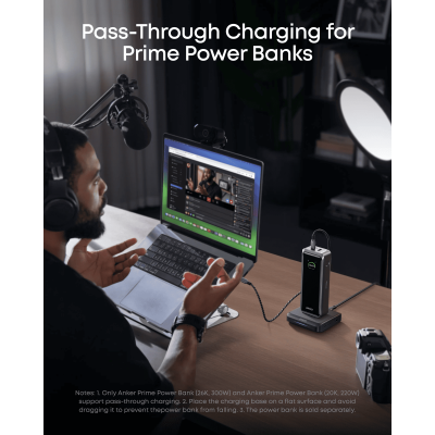 Мережевий зарядний пристрій Anker Charging Base for Anker Prime 150W Black (7263068) Мережевий зарядний пристрій Anker Charging Base for Anker Prime 150W Black (7263068)