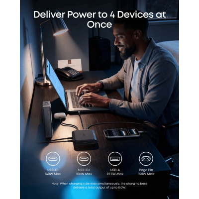 Мережевий зарядний пристрій Anker Charging Base for Anker Prime 150W Black (7263068) Мережевий зарядний пристрій Anker Charging Base for Anker Prime 150W Black (7263068)
