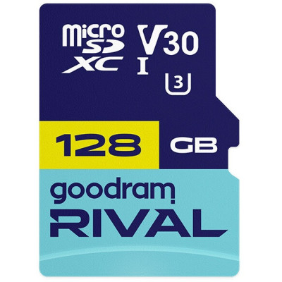 Карта пам'яті GoodRam RIVAL microSDXC 128GB V30 (UHS I U3) + ad  (7284591)