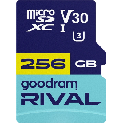 Карта пам'яті GoodRam RIVAL microSDXC 256GB V30 (UHS I U3) + ad  (7284594)