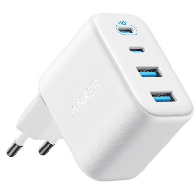 Мережевий зарядний пристрій Anker Zolo Charger - 50W, 2xUSB-C & 2xUSB-A White (7285027)