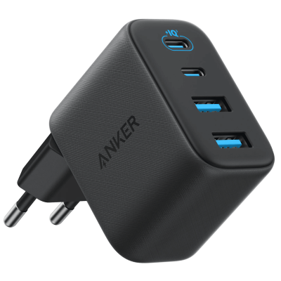Мережевий зарядний пристрій Anker Zolo Charger - 50W, 2xUSB-C & 2xUSB-A Black (7285028)
