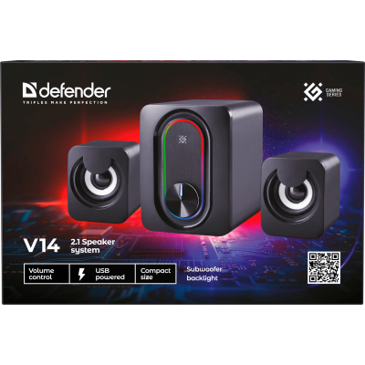 Акустика Defender V14 11Вт Black (65314) (7293236)