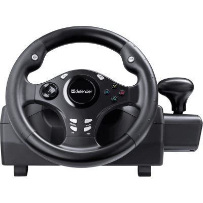 Ігрове кермо Defender Rager Black (64067) (7293241)
