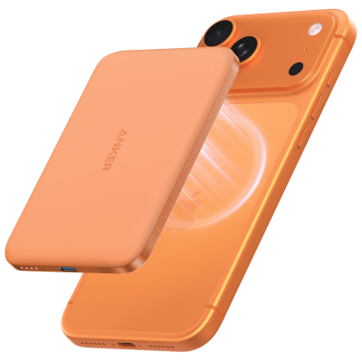 Портативний зарядний пристрій Anker Nano - 5000 mAh Qi2 15W MagGo Slim Orange (7306306)