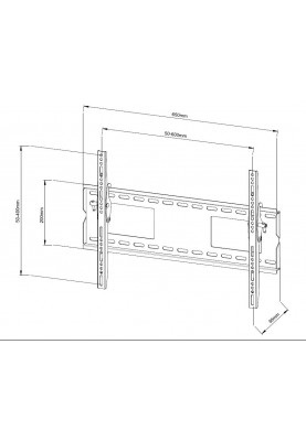 Кронштейн настінний X-Digital PLB118M Black (5624133)