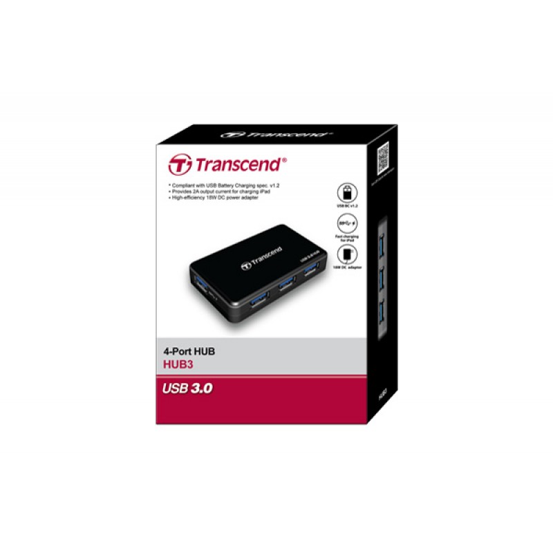 USB-хаб Transcend SuperSpeed Hub TS-HUB3K USB 3.0 (6342204)